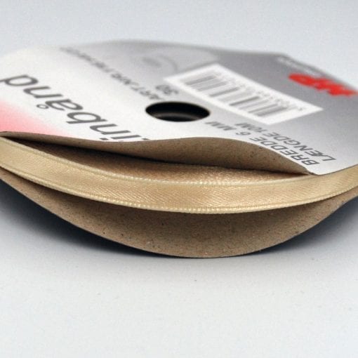 Satinband Beige 6mm