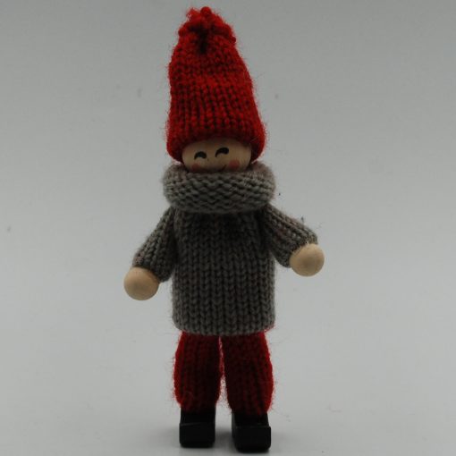 Tomte liten med röd mössa