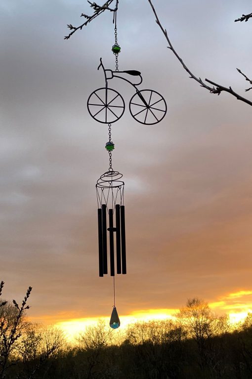 Vindspel i form av en cykel.