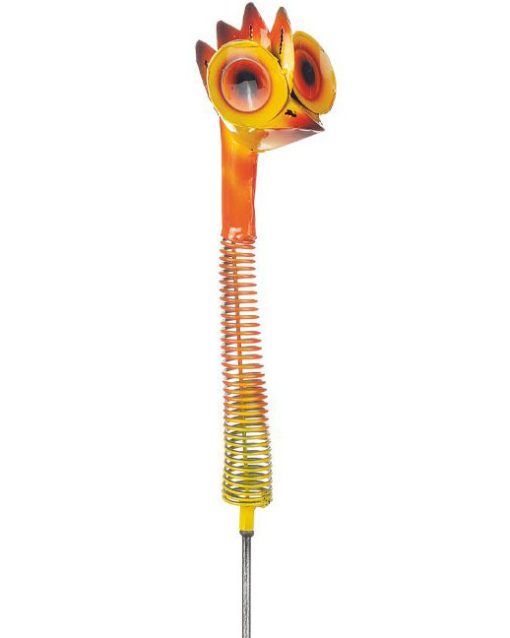 Fågel trädgårdssticks orange.