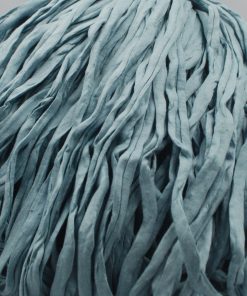 Ljus duvblå trikåtrasa.