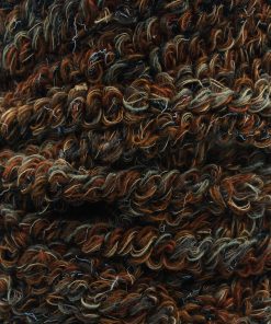 Veckgarn bruna nyanser med ljusgrå och svart.